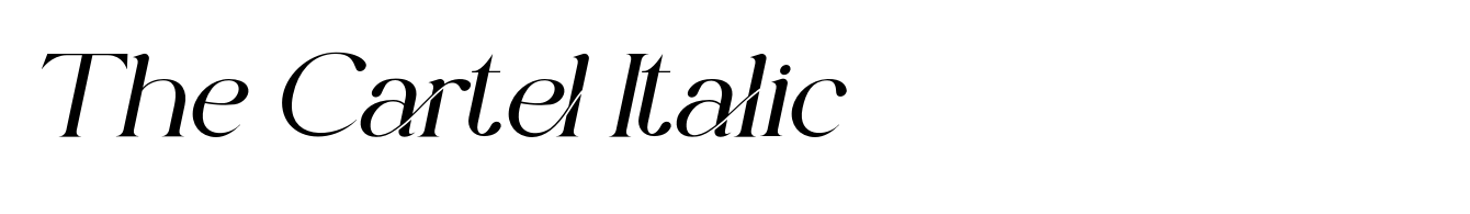 The Cartel Italic